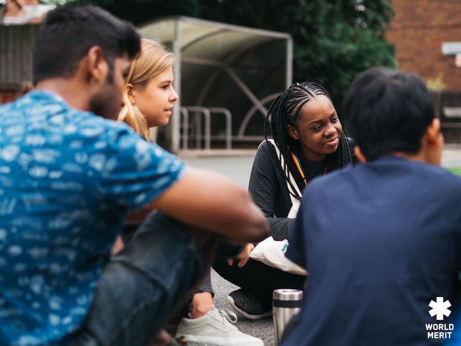 group discussing